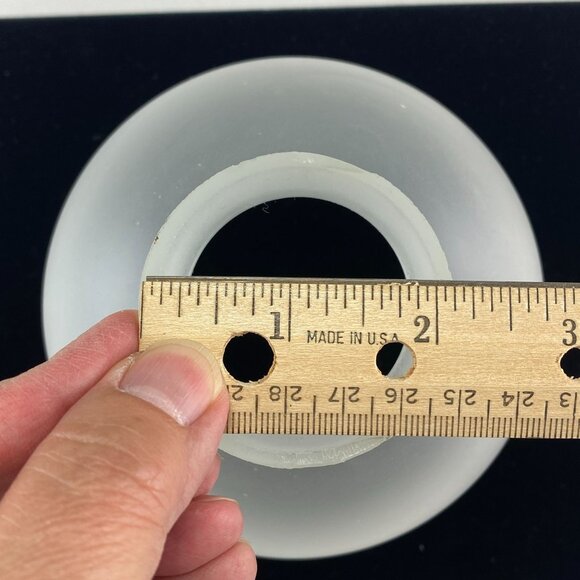 Frosted Glass Floral Design Lamp Shade Replacement Globe - Picture 7 of 9